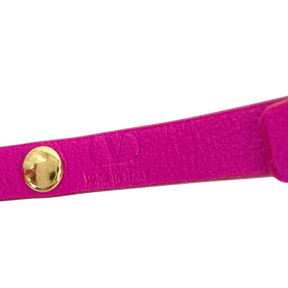 VALENTINO GARAVANI Rockstud Leather Bracelet in Pink - Picture 6 of 11